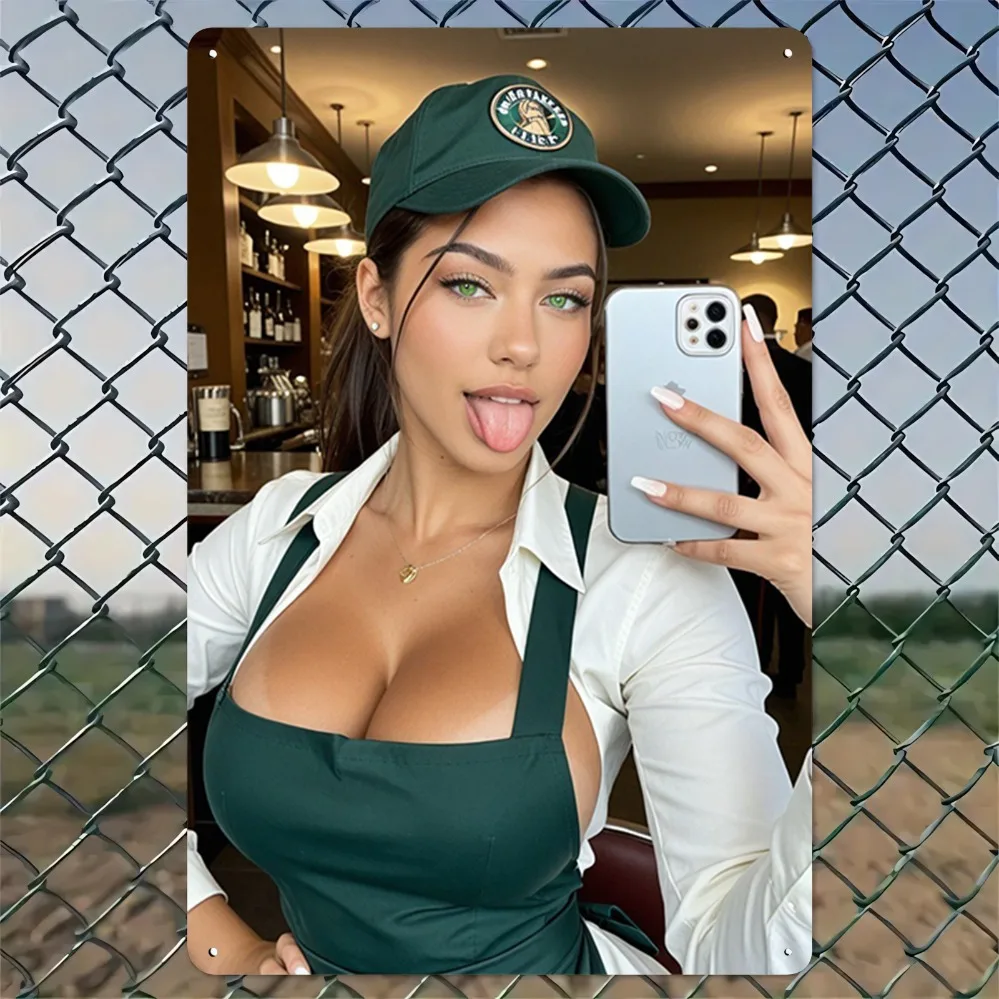 

GZCY Metal Wall Art Sign Vintage Cafe Decor 8x12 Inches 2D Flat Waterproof Aluminum for Home Bar Pub Man Cave