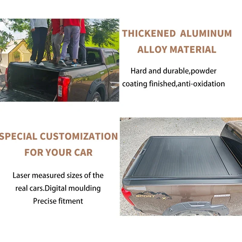 Hard Aluminum Alloy roll up cover truck bed tonneau pickup  for Ford f150 F250 f350 6.5ft  covers