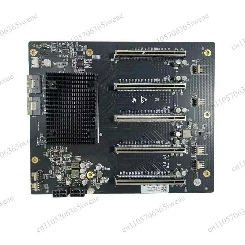 Five-card GPU Substrate Free Splitting PLX88096 PCIe4.0 Expansion,