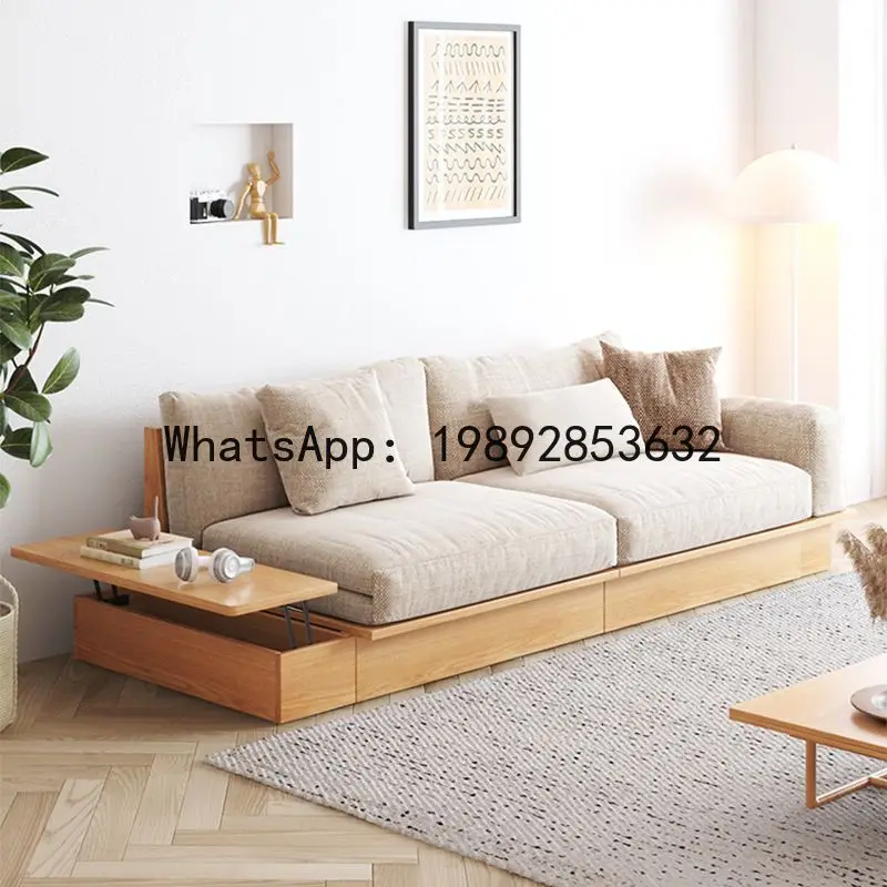 

Solid Wood Small Sofa Simple Home Folding Sofa Bed Integrated Dual-use Telescopic Multi-functional