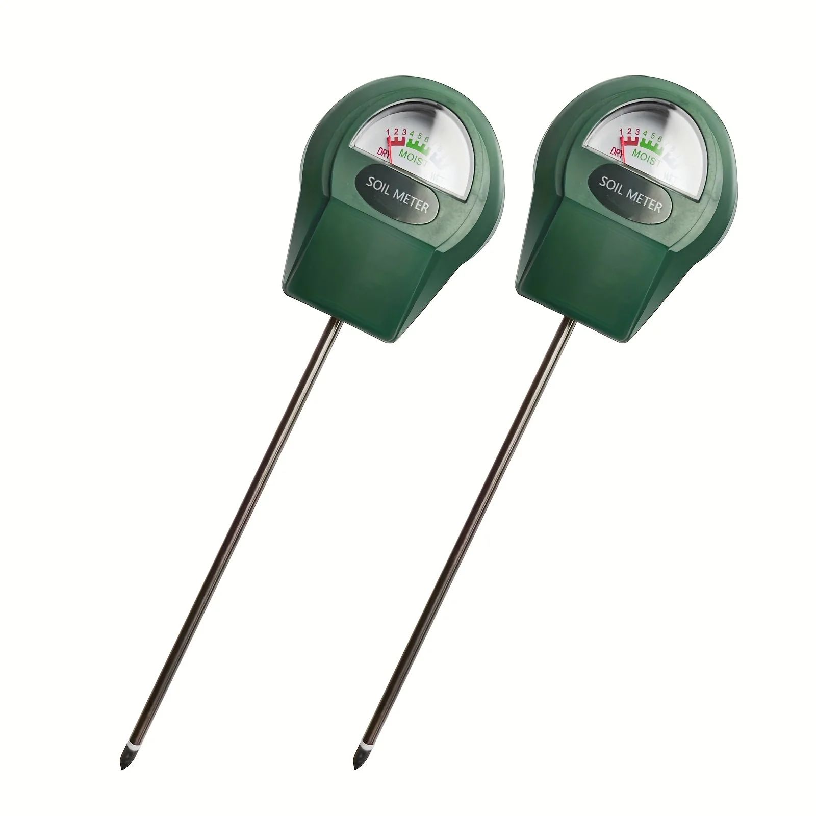 

2 soil moisture meters, accurate plant water sensors for indoor and outdoor use, suitable for gardens and lawns, battery free
