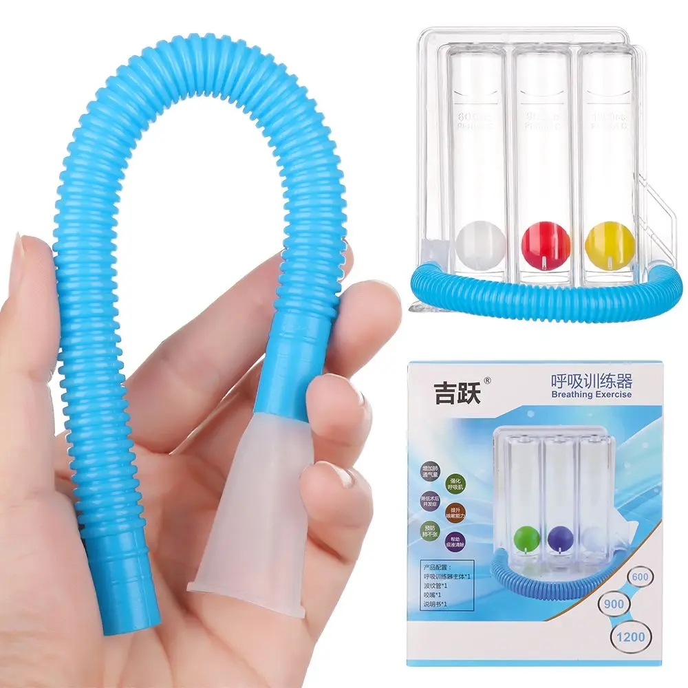 Three-ball Breathing Trainer Mask Incentive Spirometer Lung respiratory Exerciser Measurement System Personal Health Care