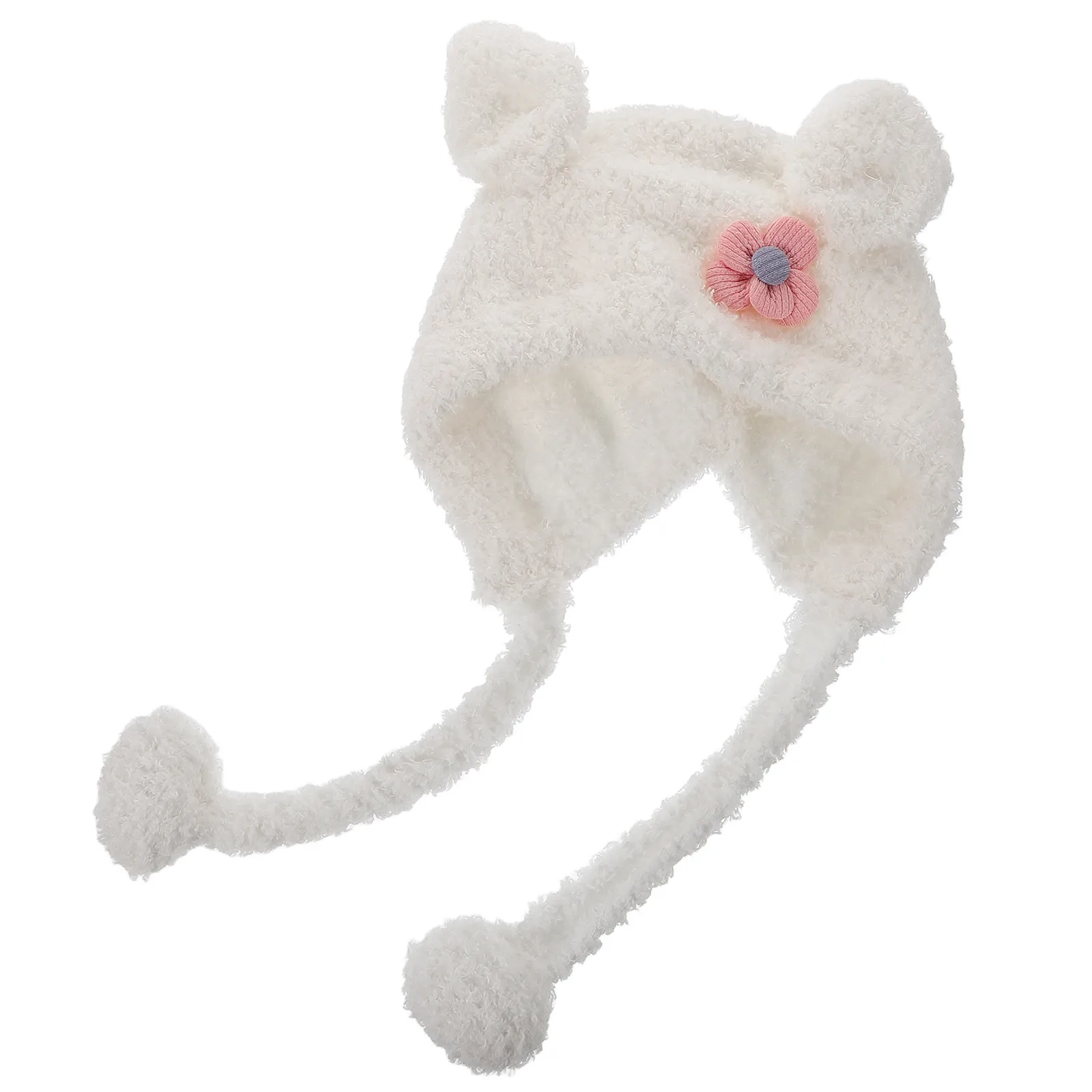 

Bear Baby Winter Hat Toddler Earflap Thick Warm Infant Lightweight Kids Beanie Skull Caps Unisex Winter Hat for Girls