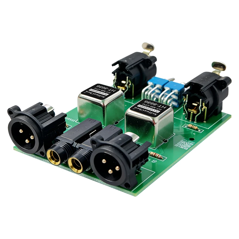 XLR 6.35mm 2-Channel Passive Audio Isolator Hum Noise Eliminator with PAD and Ground Lift for Studio Live DJ Mixer