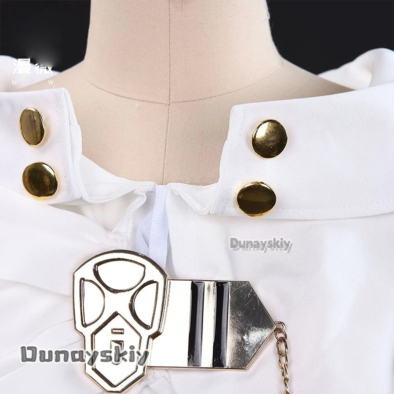 أزياء أنيمي ساروف أوف ذا إند هياكويا ميكايلا التأثيرية 9.84 بوصة إكسسوار مجوهرات كيب أبيض ملابس لحفلات الهالوين للجنسين