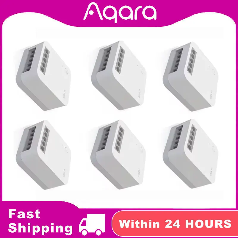 

Блок управления Aqara Zigbee T1, одноканальный беспроводной релейный контроллер, 1 канал, без нейтрального пульта дистанционного управления, работает с приложением Apple Homekit