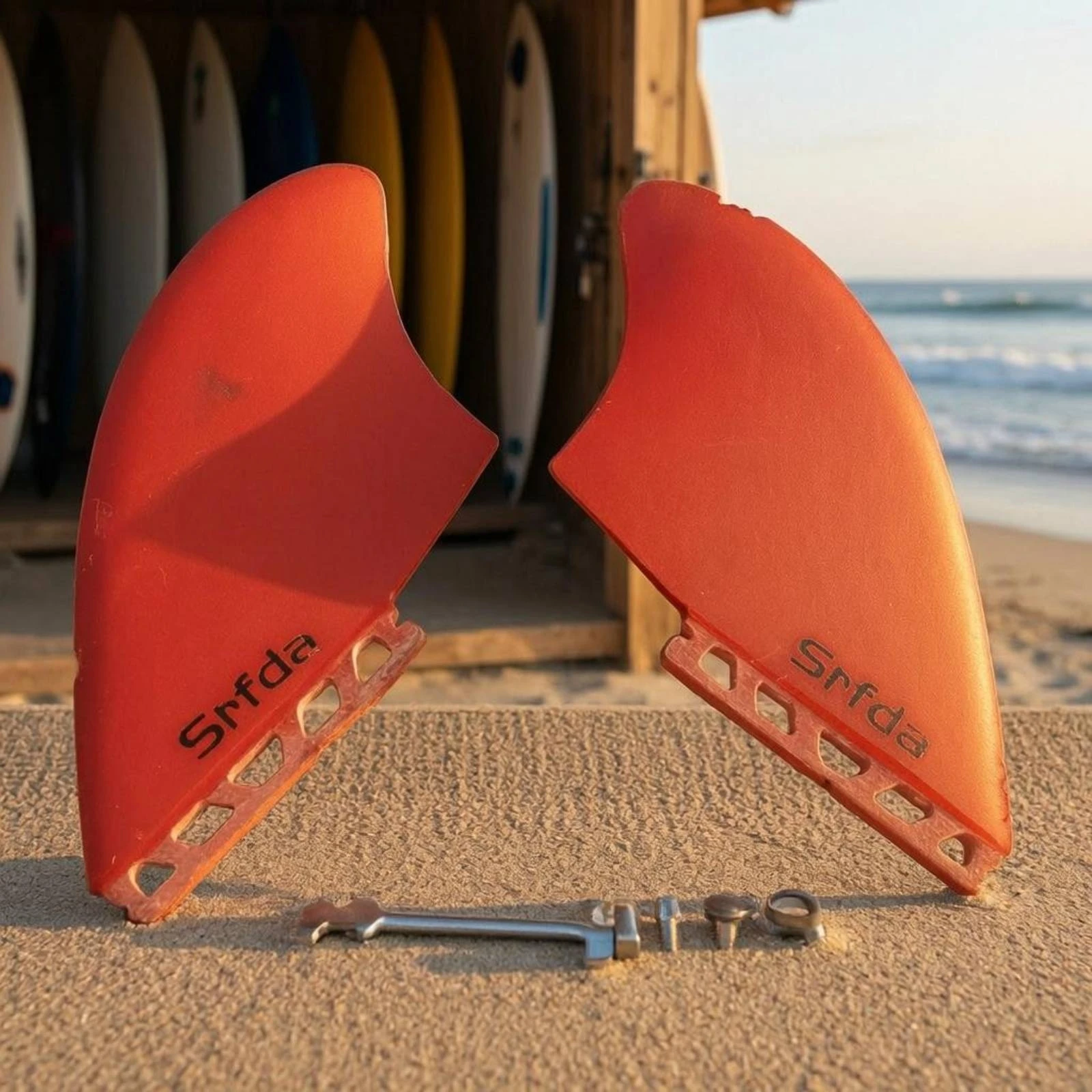 

2 Pieces FCSK2 Compatible Fins Long-Lasting Twin Fin Set