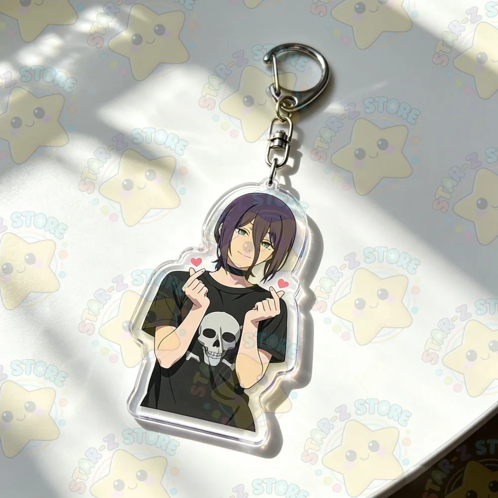 Anime Chibi Reze Keychain Accessories Bag Charms Devil Manga Women Keyrings Jewelry Fans Freinds Gift
