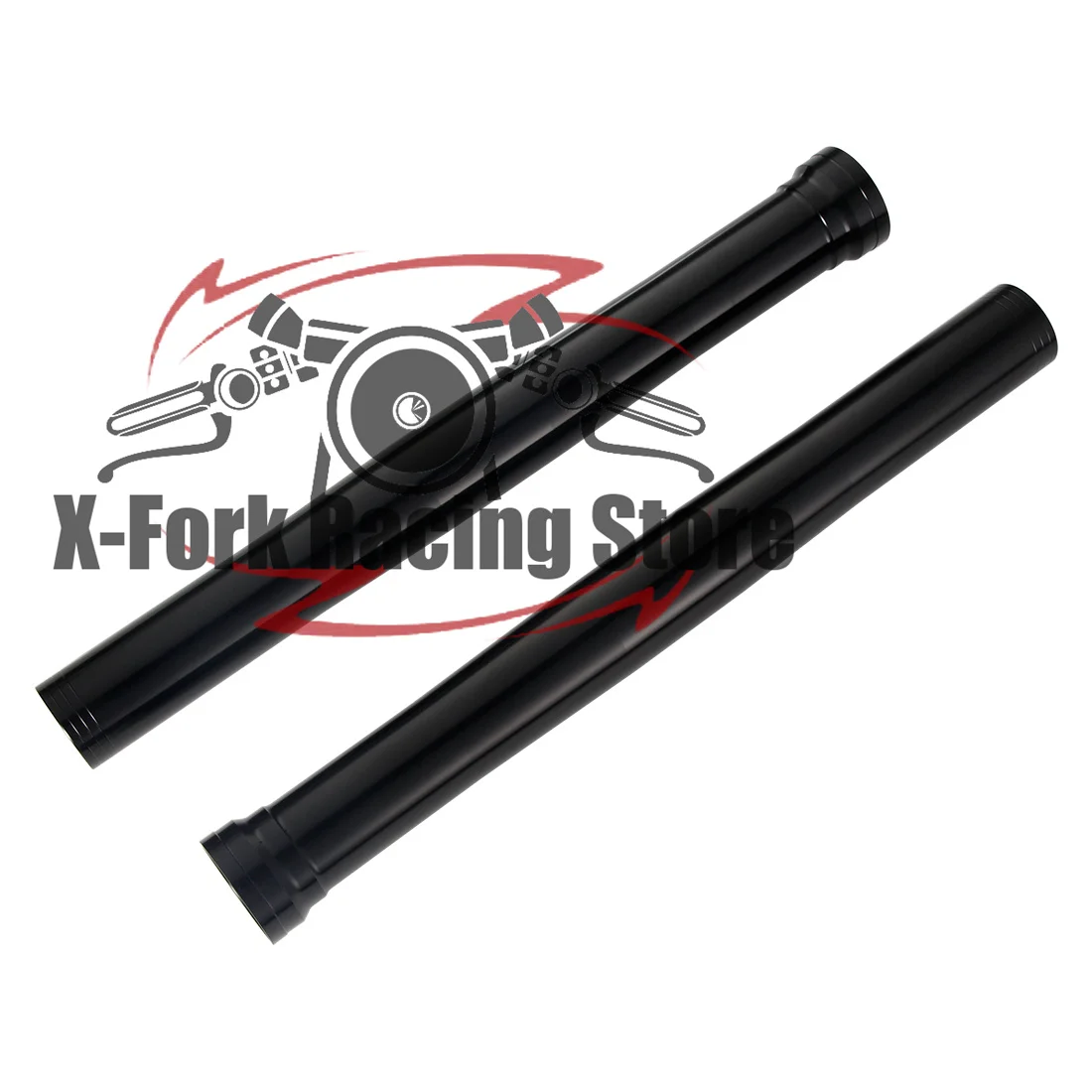 Black Front Fork Pipes Outer Tubes For YAMAHA YZF R1 2015-2024 2016 YZF R6 2017-2020 2018 2019 505mm 2CR-23136-10-00