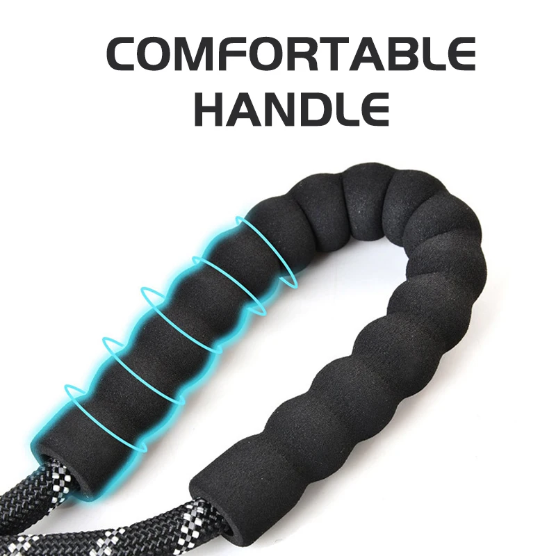 Dog Training Traction Rope 120/150/200/300CM Strong Leather Soft Handle Dog Leather Outdoor Pet Training Rope for Large Dogs