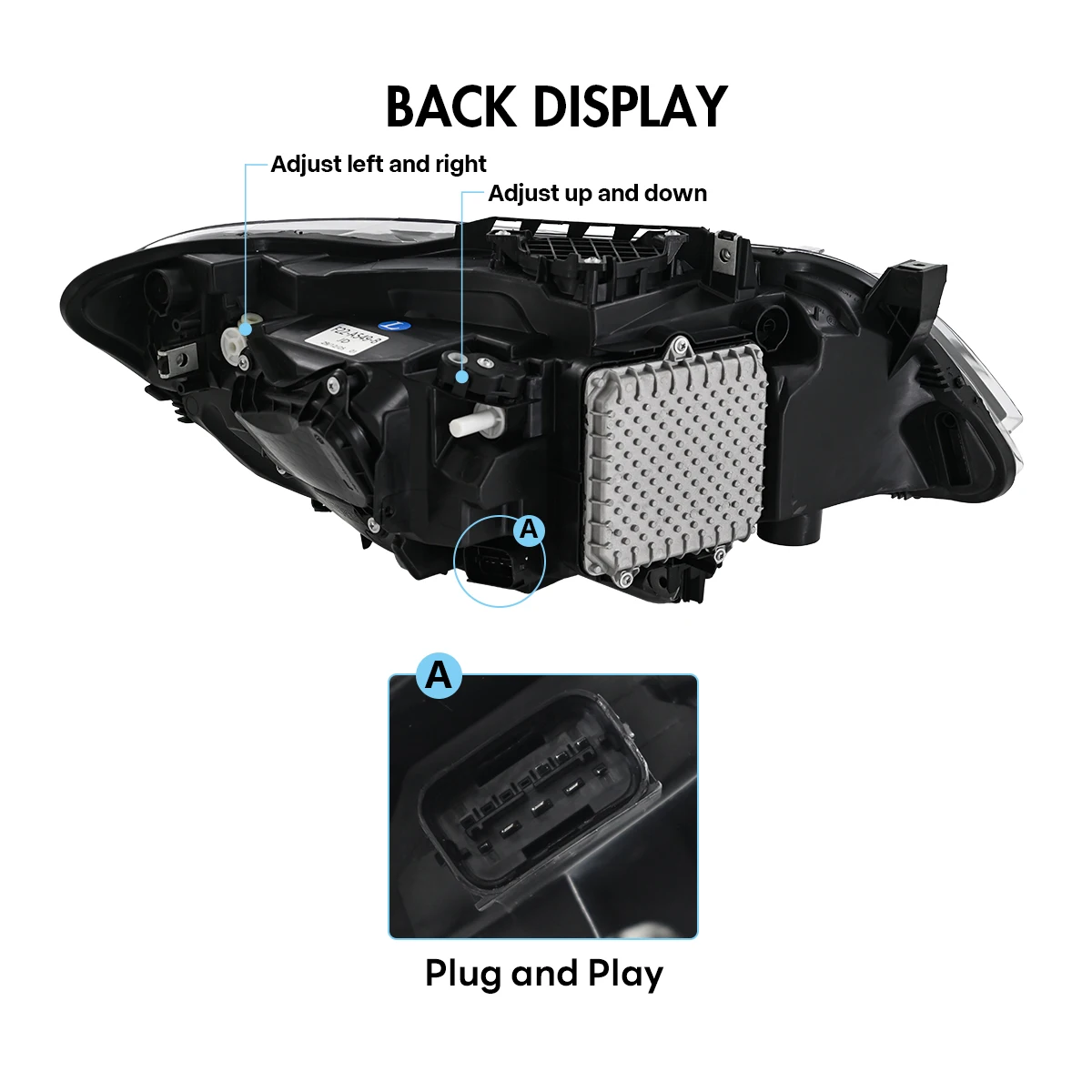 Paar Projektorlinsen-LED-Scheinwerfer für BMW F22 F23 228i XDrive 230i M235i M240i 2014-2018 Turbo Original Halogen Xenon Scheinwerfer (Nicht kompatibel mit Original-LED) – Detail 7
