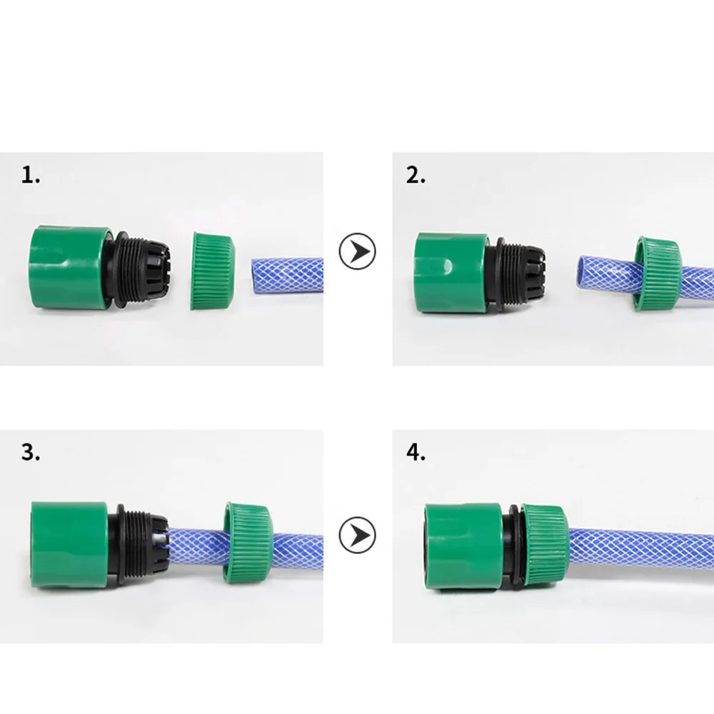 5Pcs 1 2 Hose Connector Quick Connect Garden Water Irrigation Repair Damaged Leaky Adapter Joints for Easy Fixing