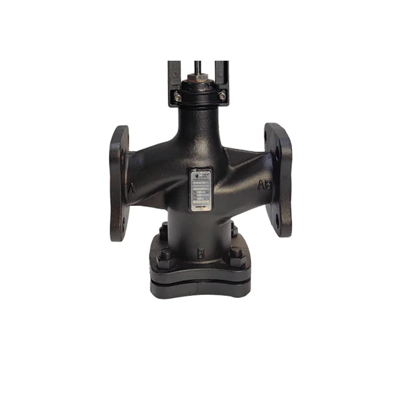 Equal proportional regulate cast iron flanged PN16 valve body high temperature water control valve use with the actuator