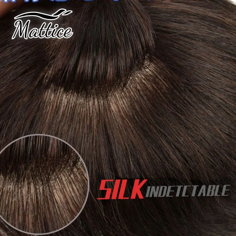 Real Human Hair Toupee Men Natural Hair Wig for Men Toupee Men's Wig Male Wigs for Man Hairpiece Mens Hair System