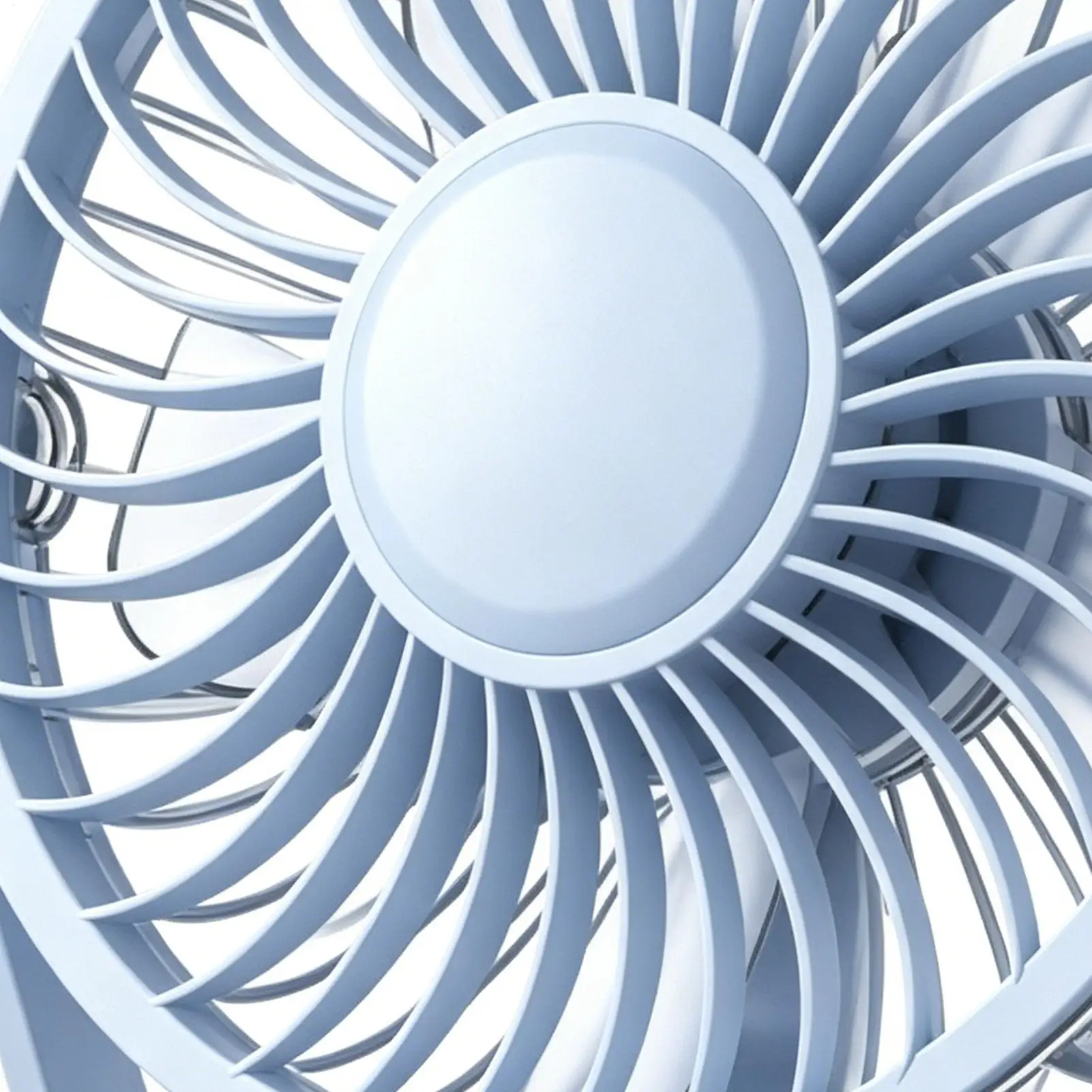 Small Desk Fan Adjustable 100 Speeds 1200mAh Rechargeable Portable Travel Fan For Home Office Bedroom Sleep Nap Travel Cruise