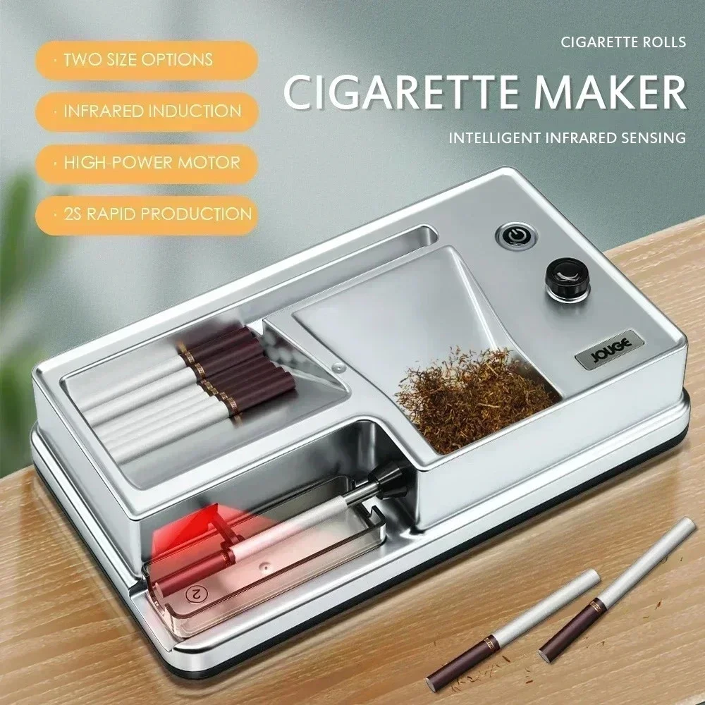 

Электрическая машина для прокатки сигарет с трубкой 6,5/8 мм, инжектор с инфракрасным датчиком, наполнитель табака, автоматическая сигарета, аксессуар для курения