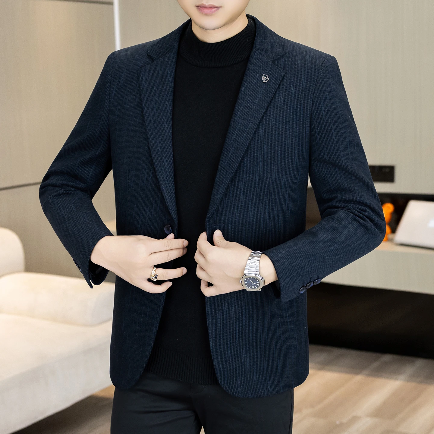 High-quality Autumn-Winter New Design Slim-Fit Men's Trendy Multi-Purpose Business Formal Casual Suit Jackets