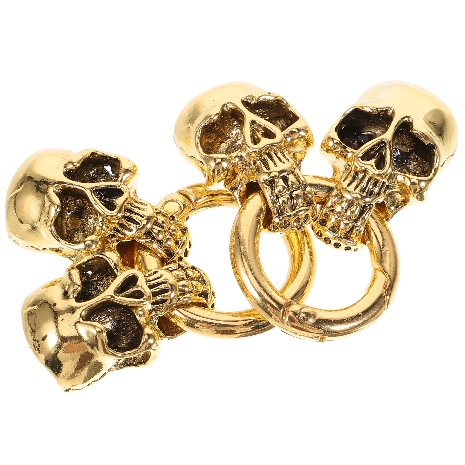 

2 шт., пряжки для браслета с головой черепа, металлические разъемы «сделай сам», ювелирная застежка для ожерелья, браслета, принадлежности для изготовления стильных