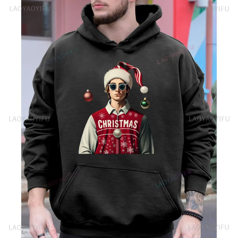 Chest Nuts Christmas Sweatshirt Funny Matching Couple Chestnuts Merry Christmas Hoodies Drop-shoulder Sleeve Hoodie