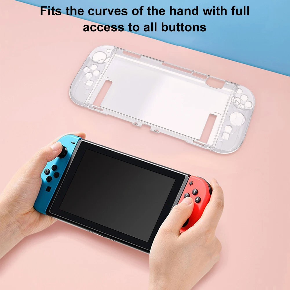 Étui transparent Dockable pour Switch 2, étui de protection mince pour PC, housse de poignée en TPU souple pour accessoires Joy-Con