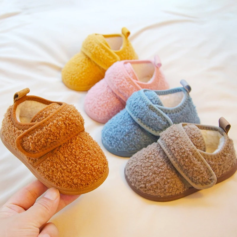 

Детская прогулочная обувь для отдыха, новинка 2025 четырех сезонов, удобная обувь на мягкой подошве для новорожденных, домашняя прогулочная обувь на полу, детская хлопковая обувь