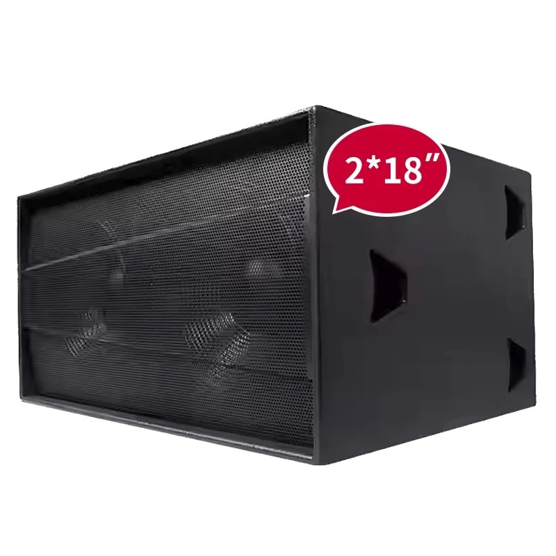 Factory Price Custom Dual 18 Inch 2400W Bass Woofer Subwoofer Double Sonido Profesional Speaker Audio Sound Equipment