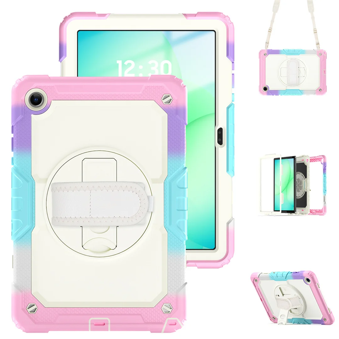 

Ergonomic Tablet Case 2025New360 Rotatable Stand Shockproof with Hand Strap Shoulder Strap for Samsung Tab A9 Plus A11 Plus 11in