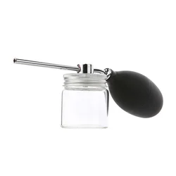 Powder spray bottle, refillable spray pump distributor, rubber extrusion powder container