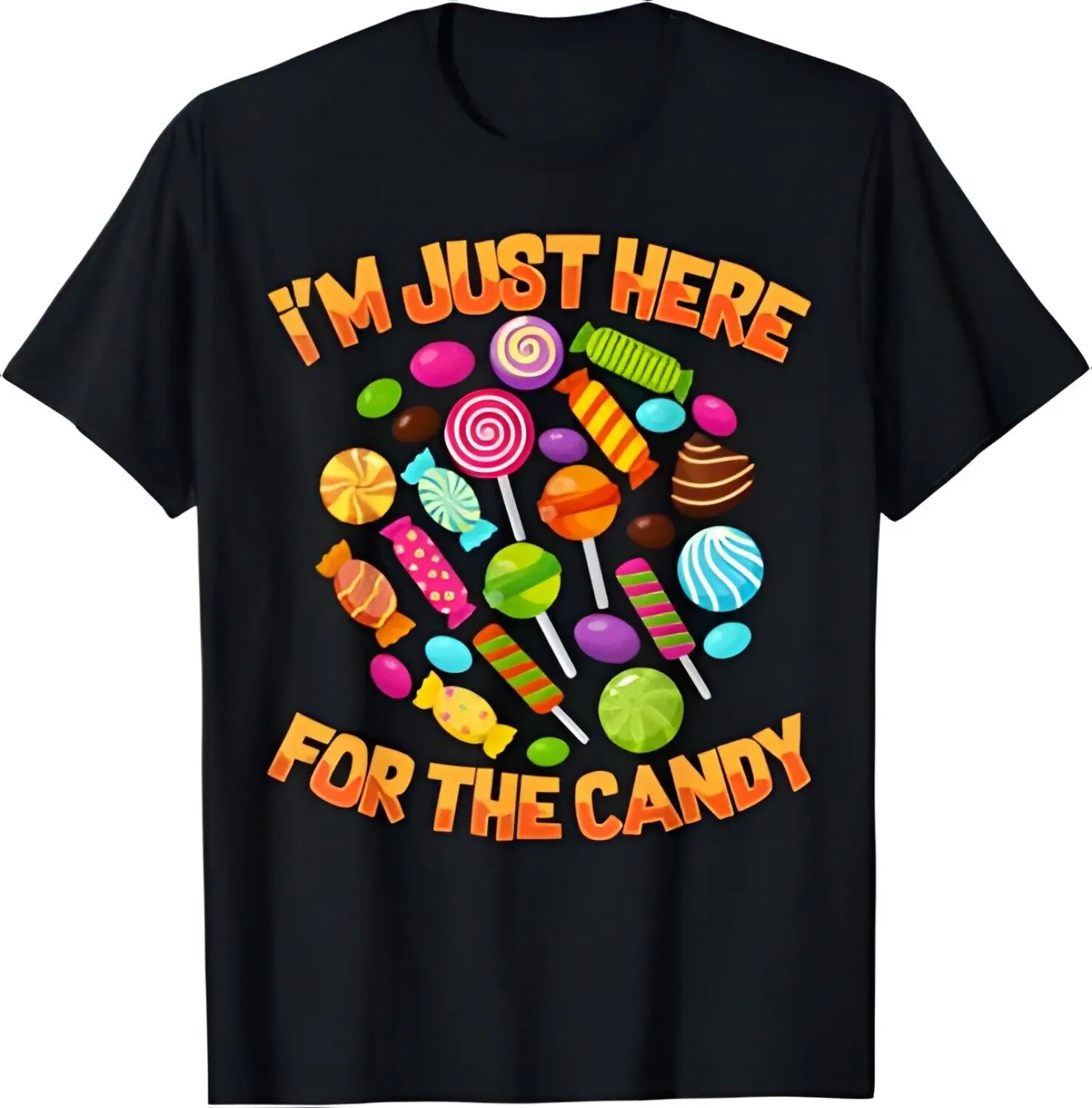 I'm Just Here For The Candy Funny Halloween Pun T-Shirt