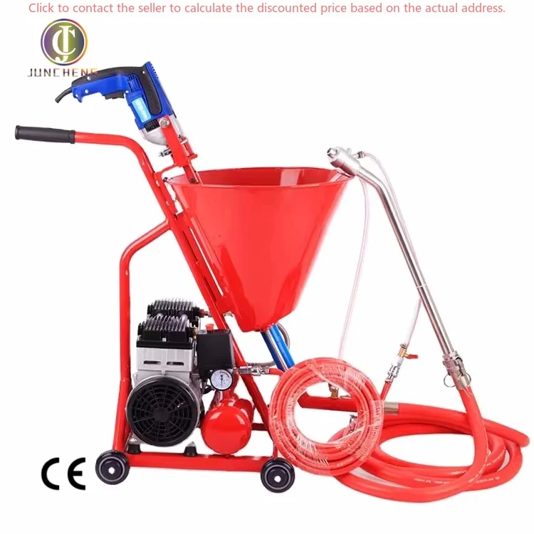 

New Condition Electric Fire-Retardant Paint Spraying Machine 220V Voltage Wall Putty Cement Gypsum Plastering Reliable Motor