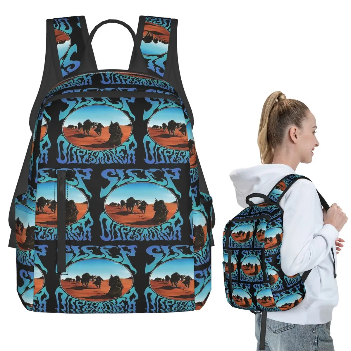 

Sleep Stoner Metal Band - Обложка альбома Dopesmoker Рюкзак Студенческая сумка для книг для мальчиков и девочек Детская школьная сумка Компьютерные сумки на плечо