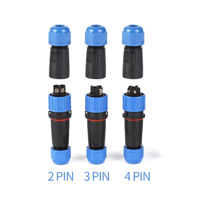 5/10/100 Pcs SP16/17/20/21 Screw Wiring Connector Waterproof IP68 Industrial Aviation Plug Socket Connector 2/3/4/5/6/7 Pin