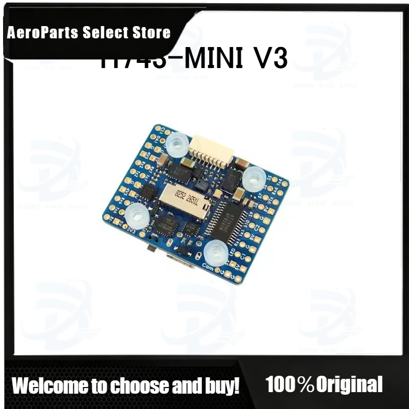 AParts 1pcs for Matek H743-MINI V3 H743 Flight Controller STM32H743VIT6 ICM20602 Built-in OSD DPS310 PDB for FPV RC Racing Drone