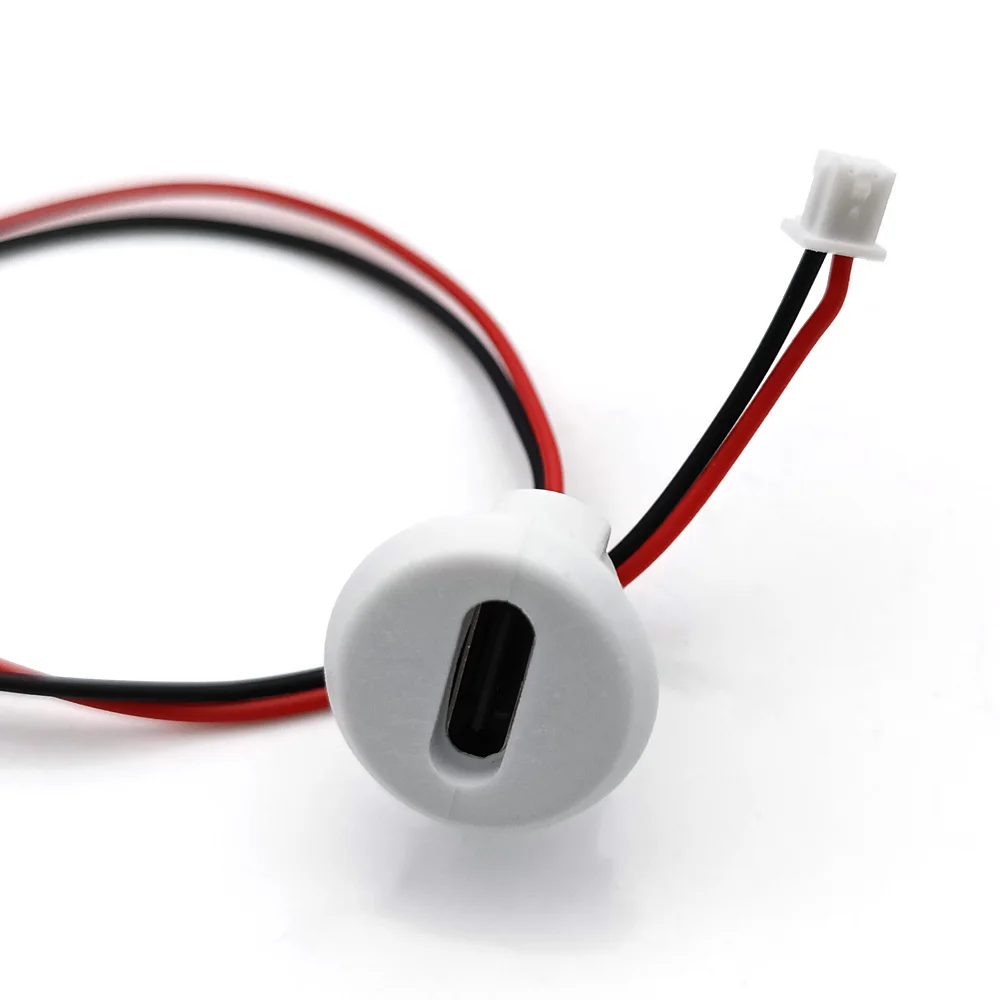 USB C To 1.25mm 2Pin charging socket USB TYPE-C female Jack type C waterproof Cable charging socket with 1.25mm terminal