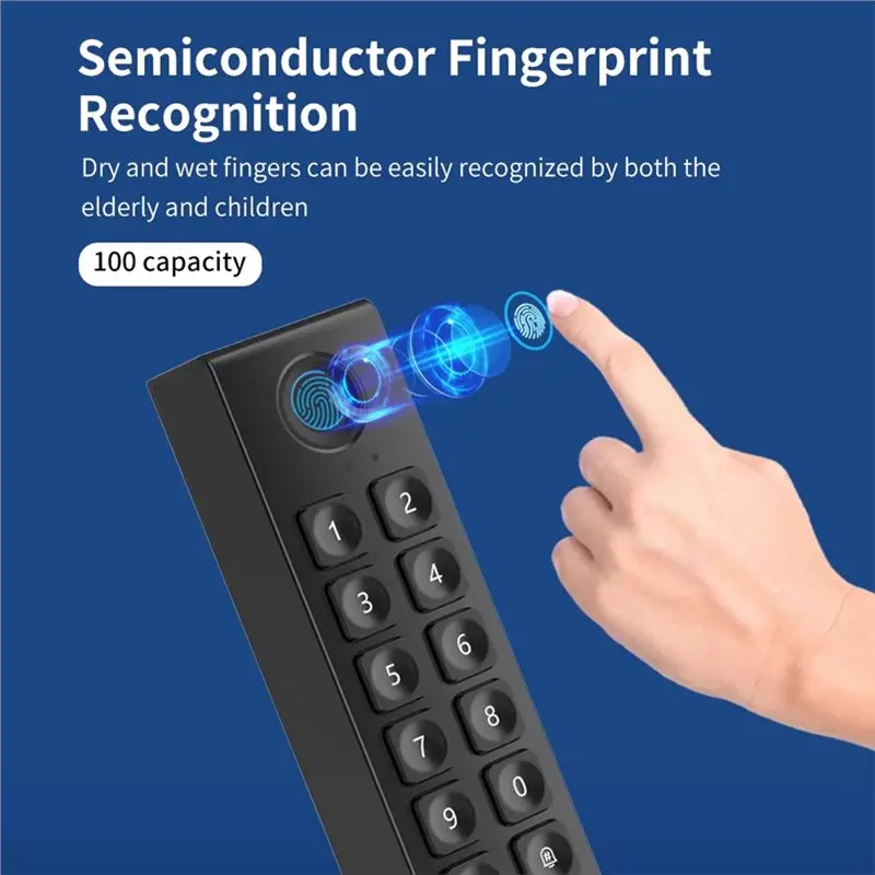 【PROMOÇÃO】TTLOCK Sistema de controle de acesso por impressão digital 13.5Hz Teclado digital sem fio Wifi Bluetooth Fechadura de porta inteligente para escritório doméstico