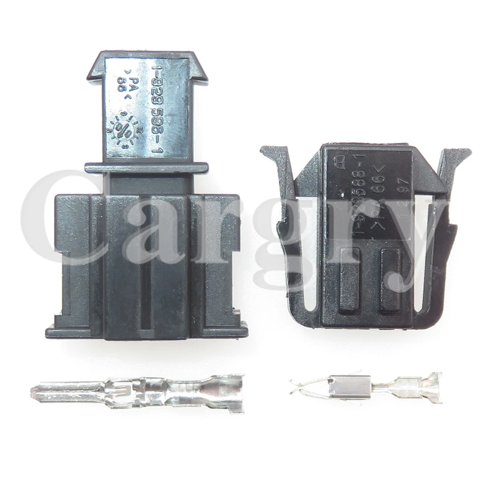 1 Set 2P 1-929588-1 191972702 AC Assembly Automobile Male Plug Female Socket For VW Audi Car ABS Sensor Wiring Harness Connector