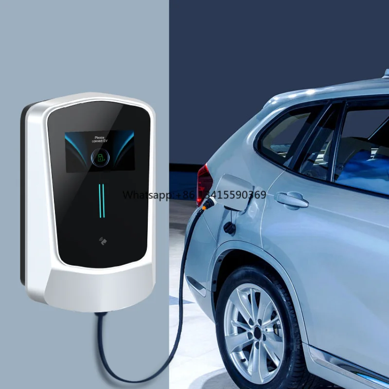 

Factory Price 220V 380V 7kw 11kw 22kw Level 2 Home or Commercial Use Floor Mounted Electric Car Charger Pile EV Charging Station