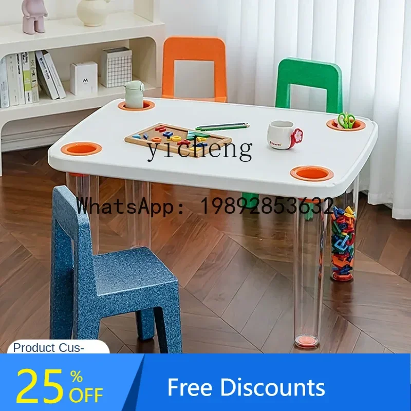كرسي دراسة للأطفال من LYY، طاولة كتابة وكرسي رياض الأطفال، كرسي منزلي خفيف الوزن ومسند ظهر للأطفال لتناول الطعام