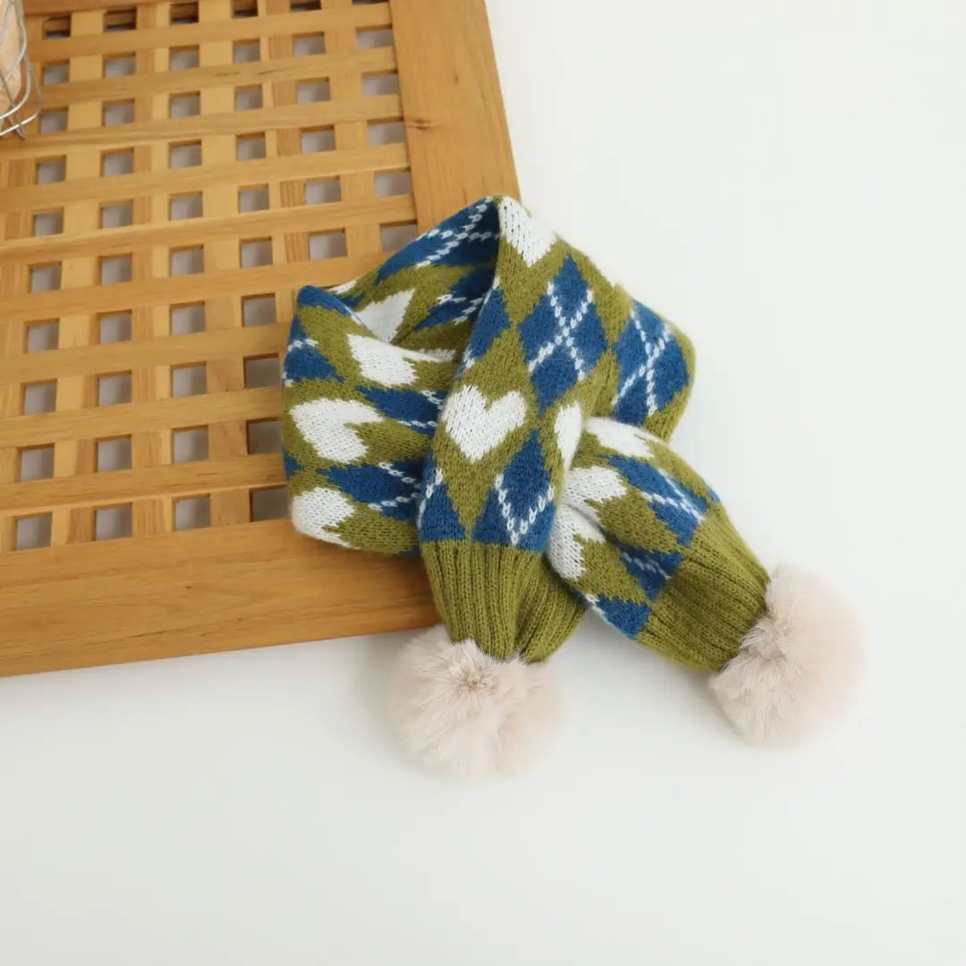 أطفال شتاء دافئ وشاح الكرتون الحيوان نمط لينة الجلد ودية الرقبة أدفأ دافئ وشاح من الصوف للأطفال ملابس داخلية وخارجية