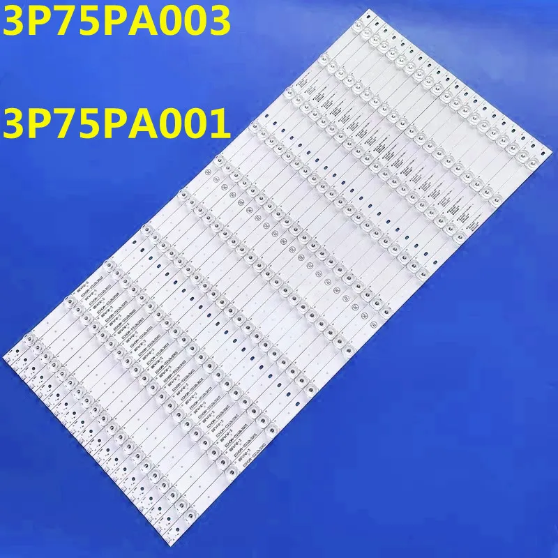 โคมไฟแถบไฟแบคไลท์ LED 11ดวงสำหรับ Ptv75e30dsnt U75A6 LS75A3 LS75AL88U62 ECHOM-0375P3002 3P75PA0013P75PA003 V750DK1-QS3