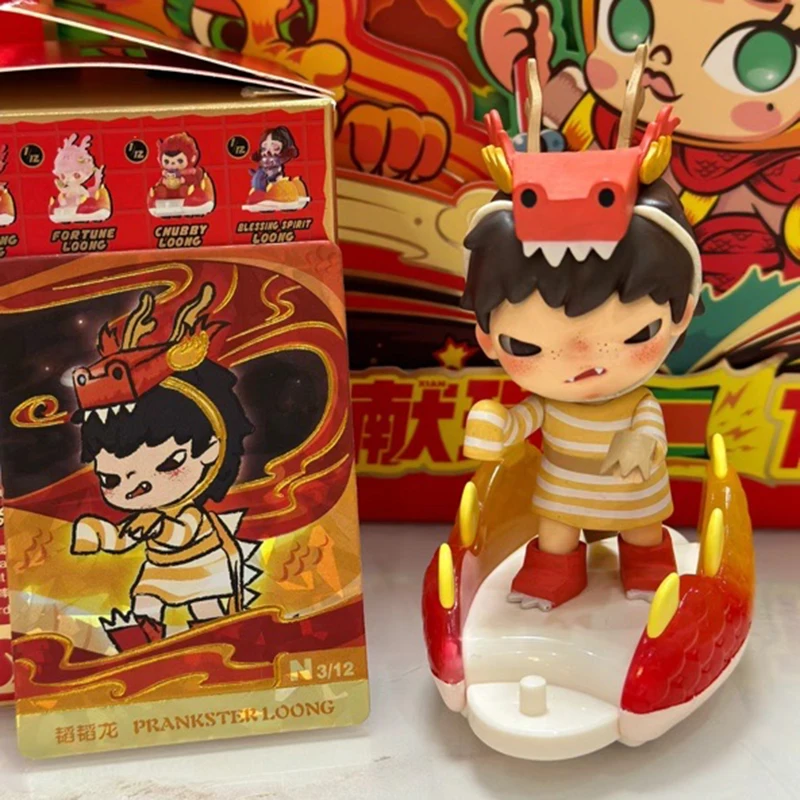 

Loong Presents The Treasure Sereis слепая коробка Hirono Labubu Domoo Molly Pucky Surprise подарки аниме фигурка украшение модель игрушки