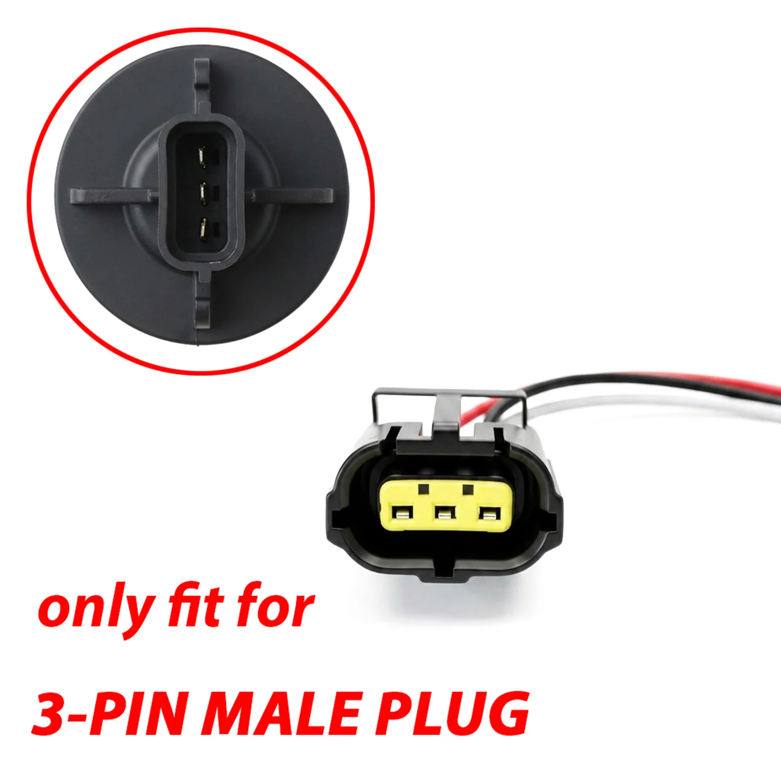Pair For Land Rover Defender 90 110 Discovery 2 3Pin Stop Tail Lamp Brake Light Wiring Harness Extension Plug Connector STC4637