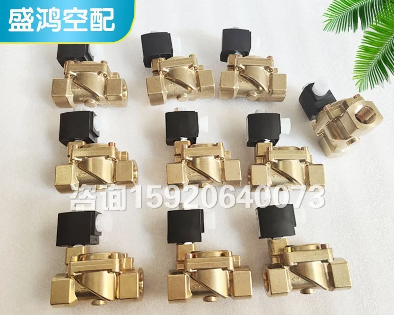 Shouli air compressor loading solenoid valve 250038-666 250038-755 unloading valve normally open and normally closed 110V（1PCS）