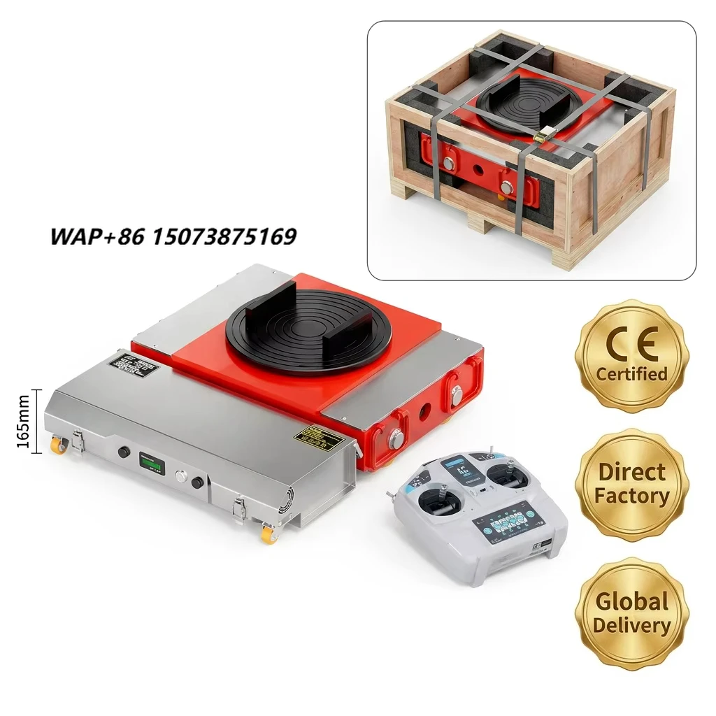 Best Selling Cheap Price AGV Robot Unmanned Electric Battery Powered Motorized Remote Control  Material Handling Loading Machine