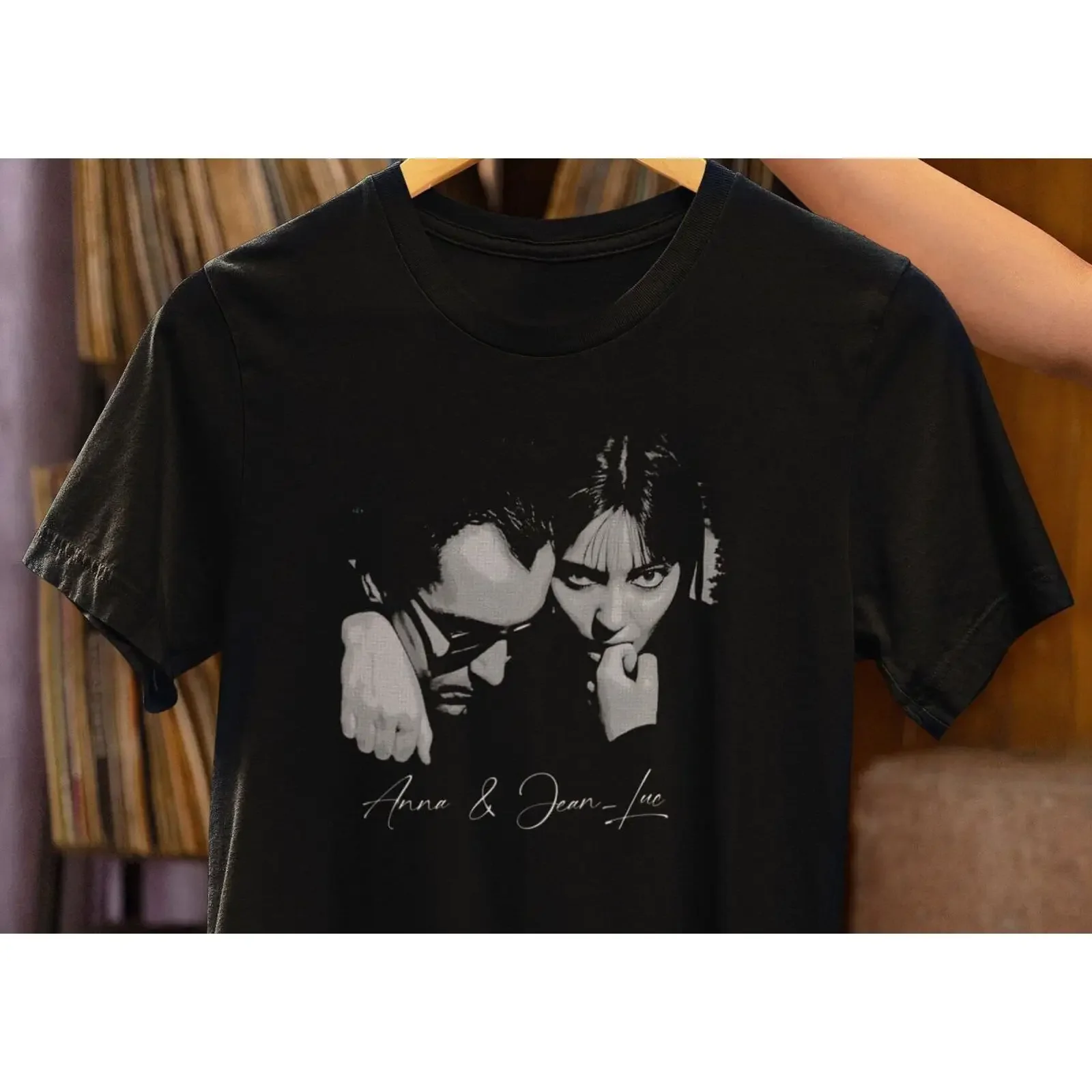 Anna Karina T Shirt Jean Luc Godard French New Wave vintage Washed graphic Top For Everyday Wear Stretched fashion Comfortable