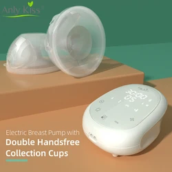 Anly Kiss 4 modalità tiralatte elettrico indossabile a mani libere pompa per allattamento al seno in Silicone intelligente portatile