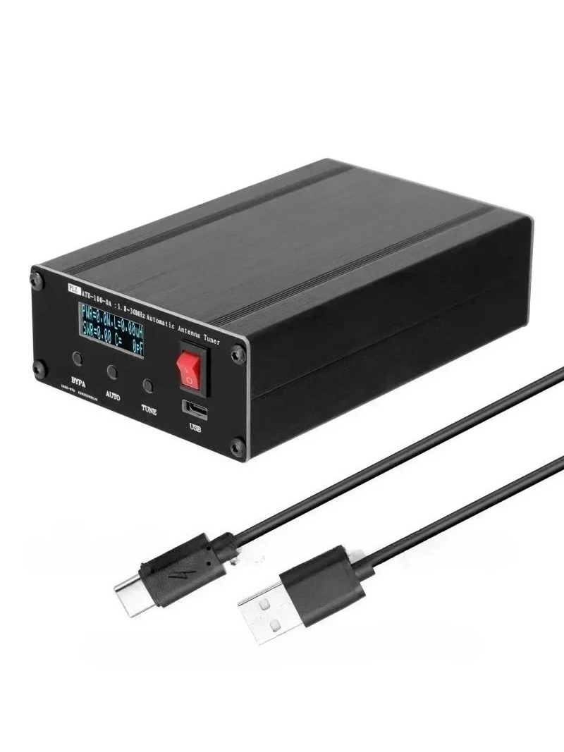2026GOOD NEW ATU-100-0A 1.8-30MHz Automatic Antenna Tuner With Aluminum Alloy Shell Upgraded Version For ATU-100