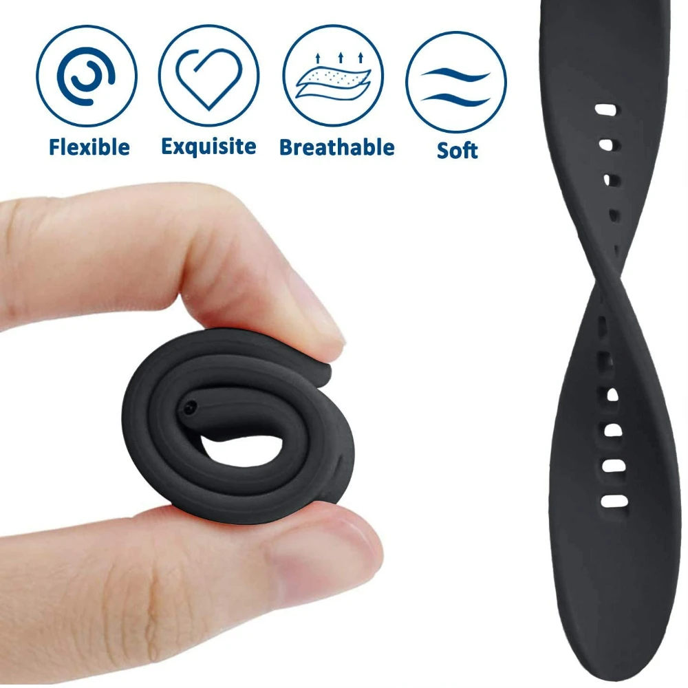 Ремешок силиконовый для Samsung Galaxy Watch 6/5/4 44 мм 40 мм/Classic 47 43 мм 46 42 мм/Pro 45 мм, браслет для Huawei Watch 4 GT2 3, 20 мм 22 мм