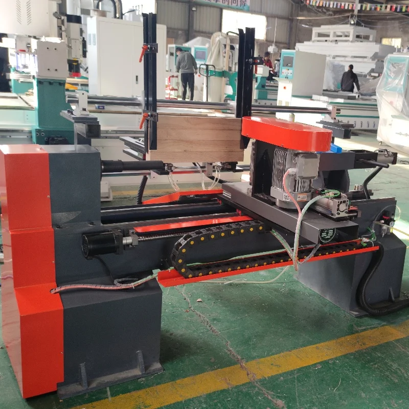 MT1020A Mustang Lathe Machine Wood Mini CNC Wood Lathe Wooden Lathe Machine with Milling Cutter