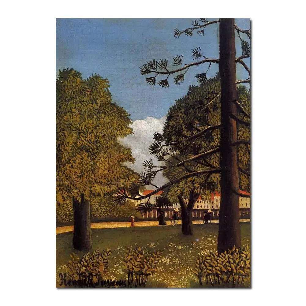 

modern art abstract View of Parc de Montsouris by Henri Rousseau High quality Handmade